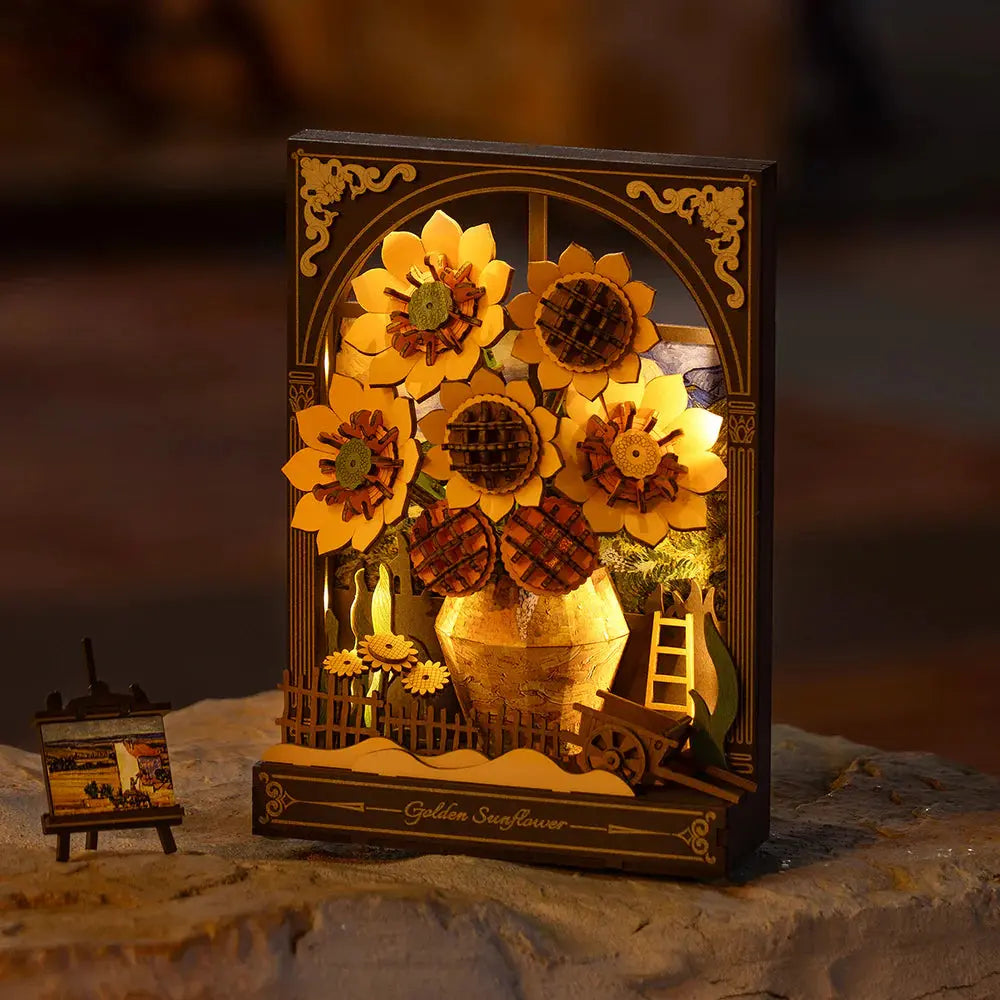 Puzzle 3D Peinture de Tournesol Doré - Crafterra