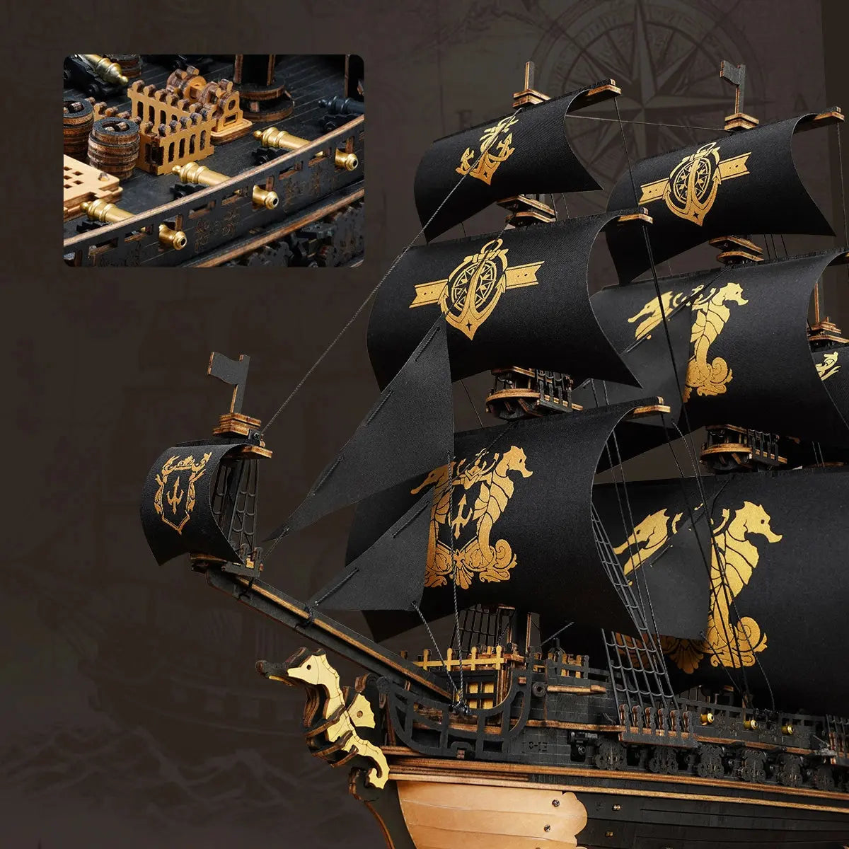 Puzzle 3D The Seahorse Barque - Crafterra