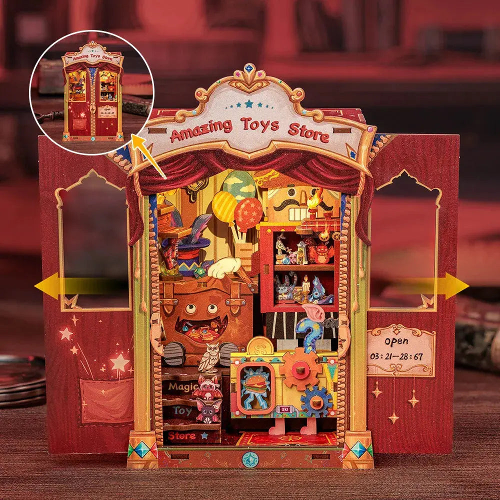 Book Nook Amazing Toys Store Crafterra
