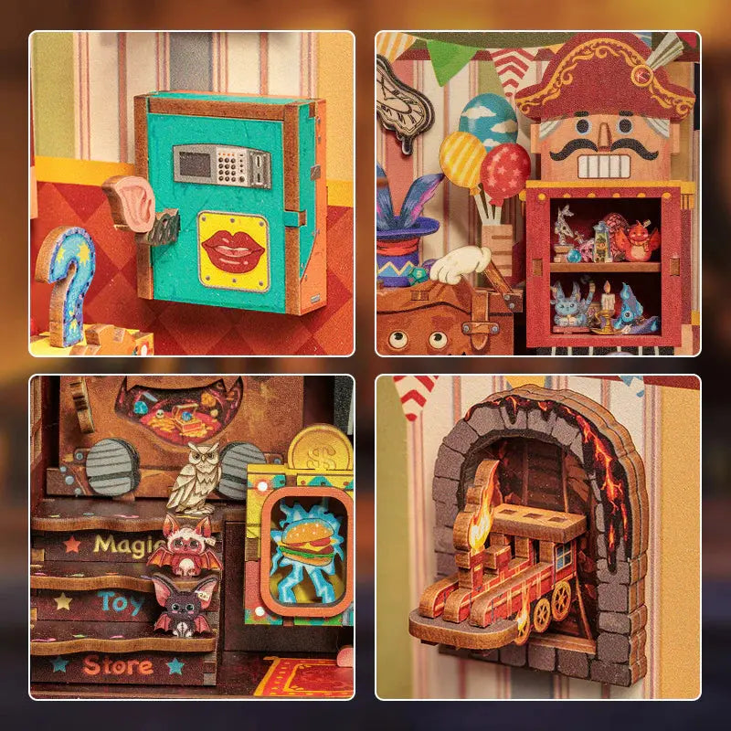 Book Nook Amazing Toys Store Crafterra