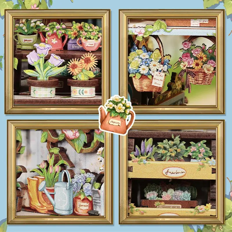 Book Nook Anna’s Blue Blossom - Crafterra