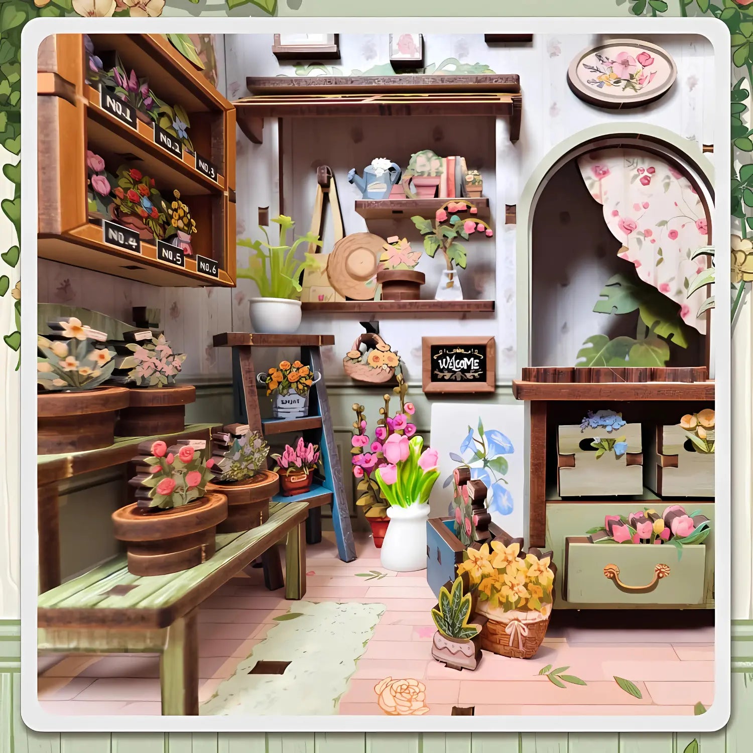 Book Nook Champs-Elysees Florist - Crafterra