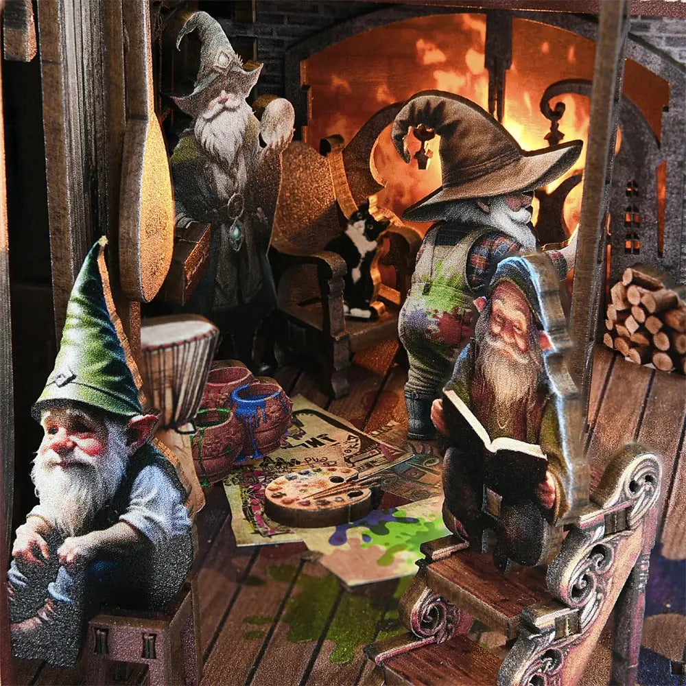 Book Nook Dwarf's House - Crafterra