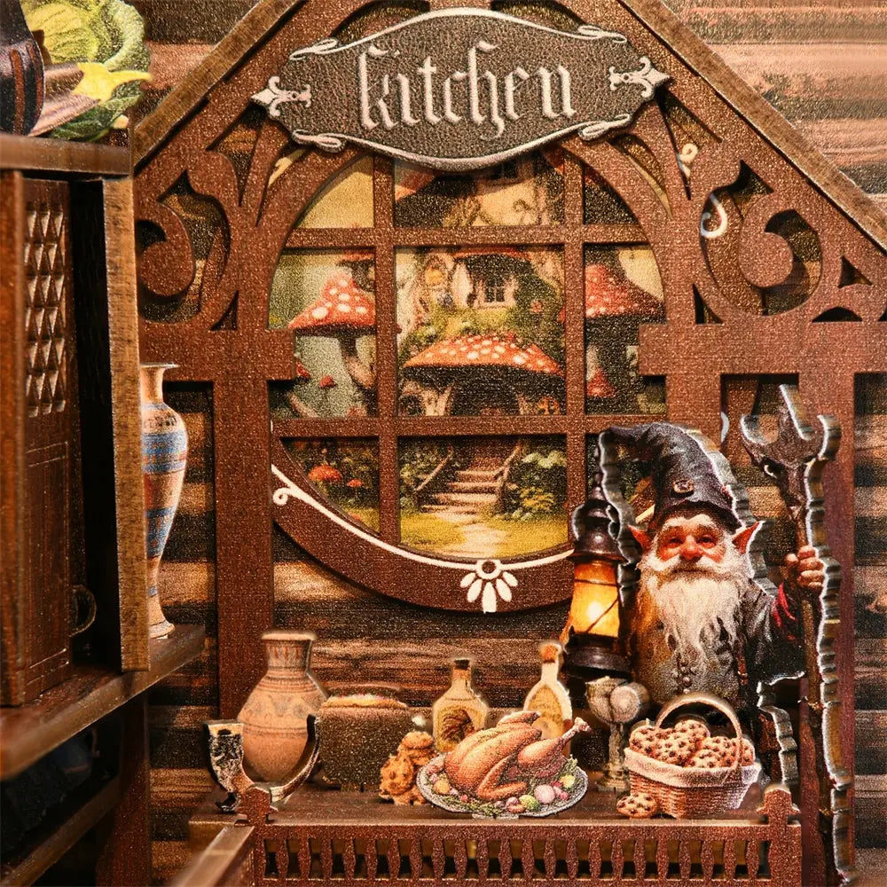Book Nook Dwarf's House - Crafterra