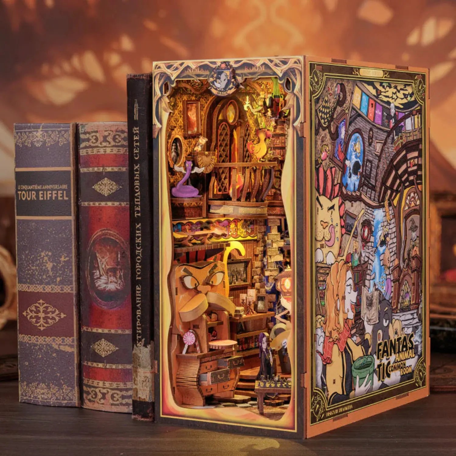 Book Nook Fantastic Animal Common Room - Crafterra