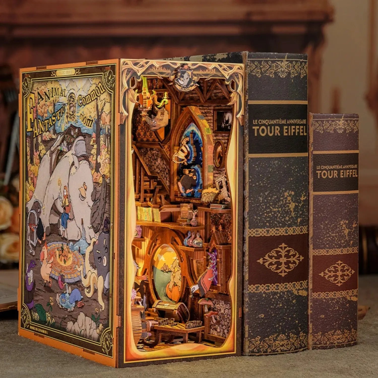 Book Nook Fantastic Animal Common Room - Crafterra