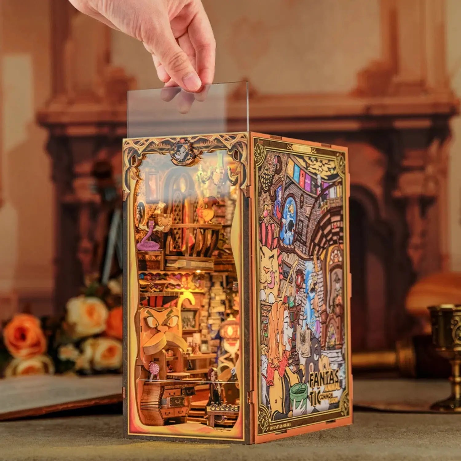 Book Nook Fantastic Animal Common Room - Crafterra