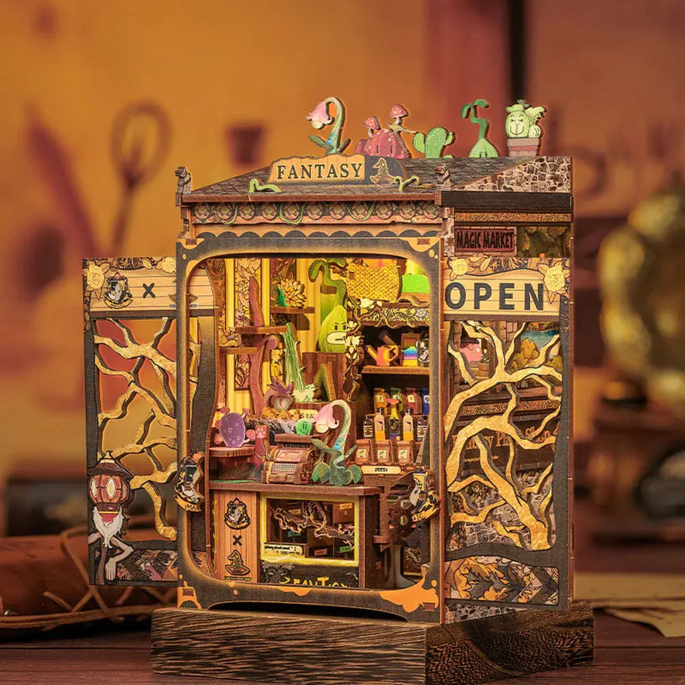 Book Nook Fantasy Plant Shop Crafterra