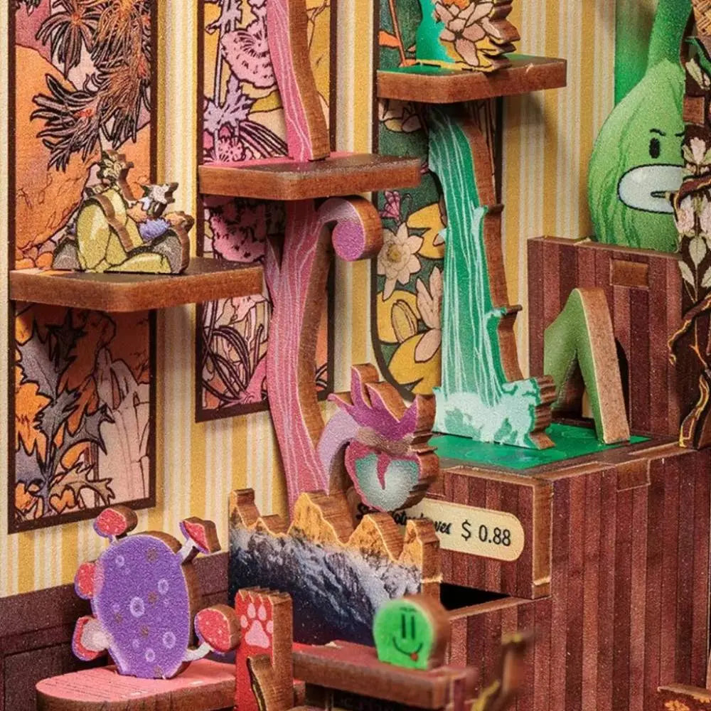 Book Nook Fantasy Plant Shop II Crafterra