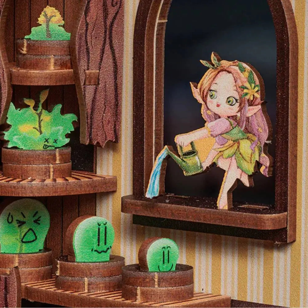 Book Nook Fantasy Plant Shop II Crafterra