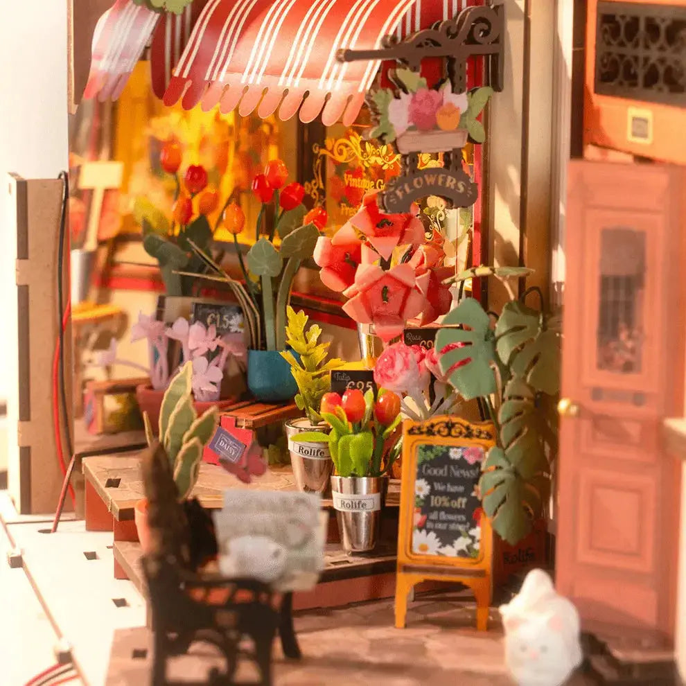 Book Nook Floral Corner - Crafterra