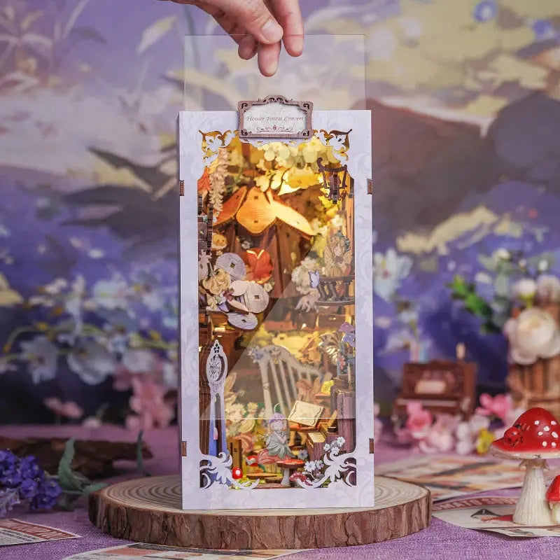 Book Nook Flower Forest Concert - Crafterra
