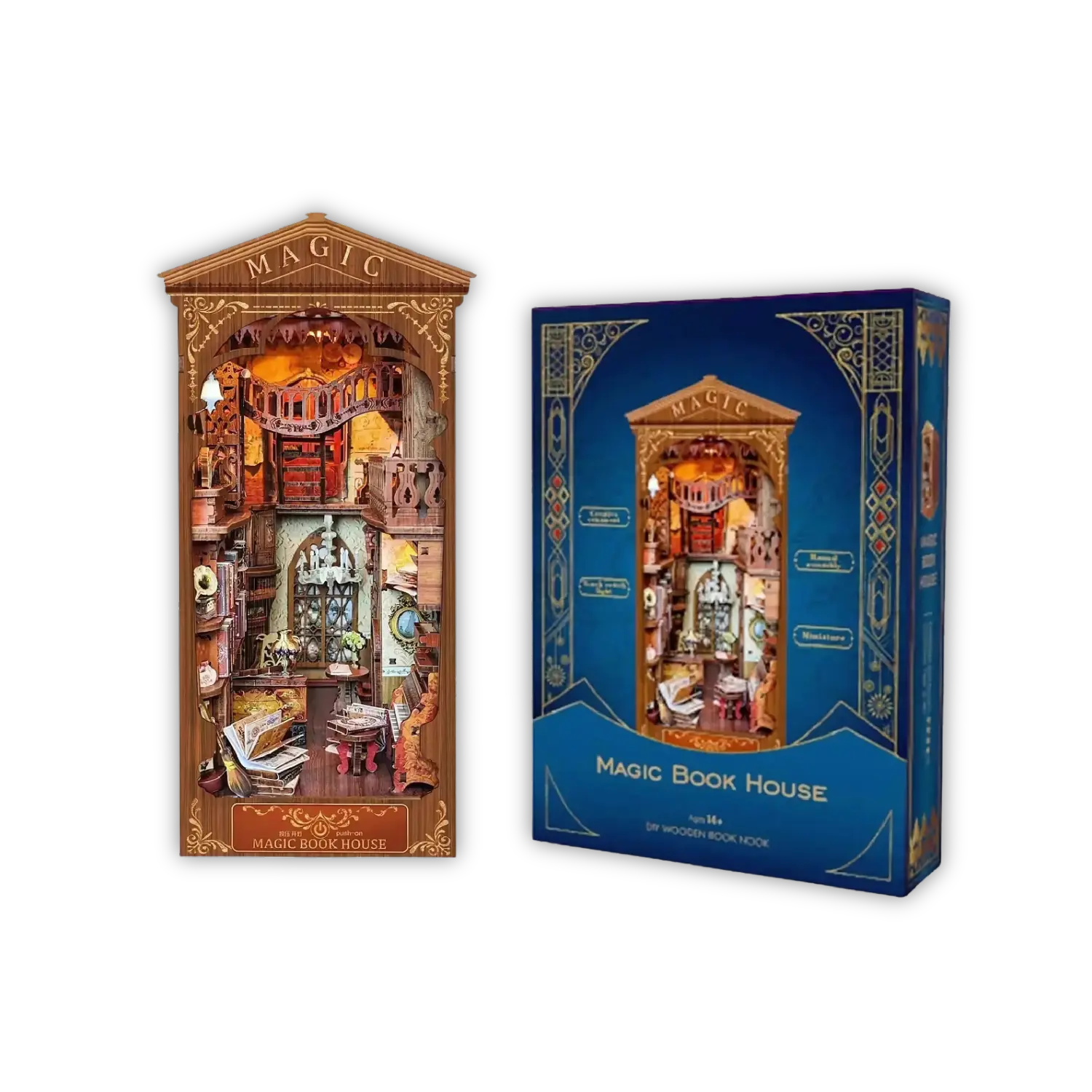 Book Nook Magic Book House Crafterra