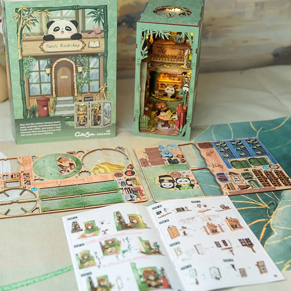 Book Nook Panda Bookshop - Crafterra