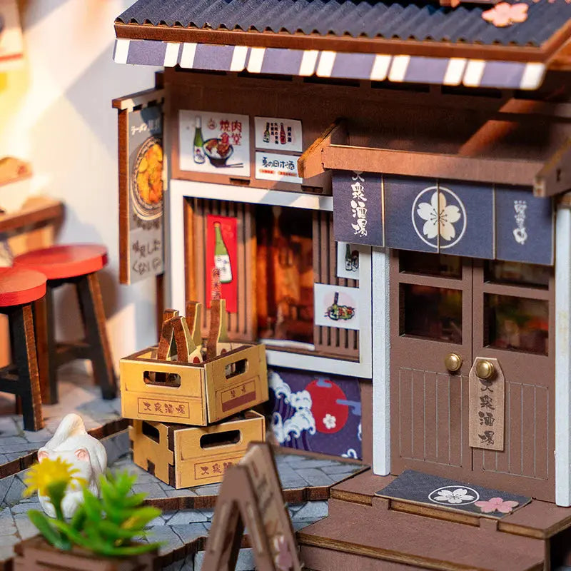Book Nook Sakura Wine Alley - Crafterra