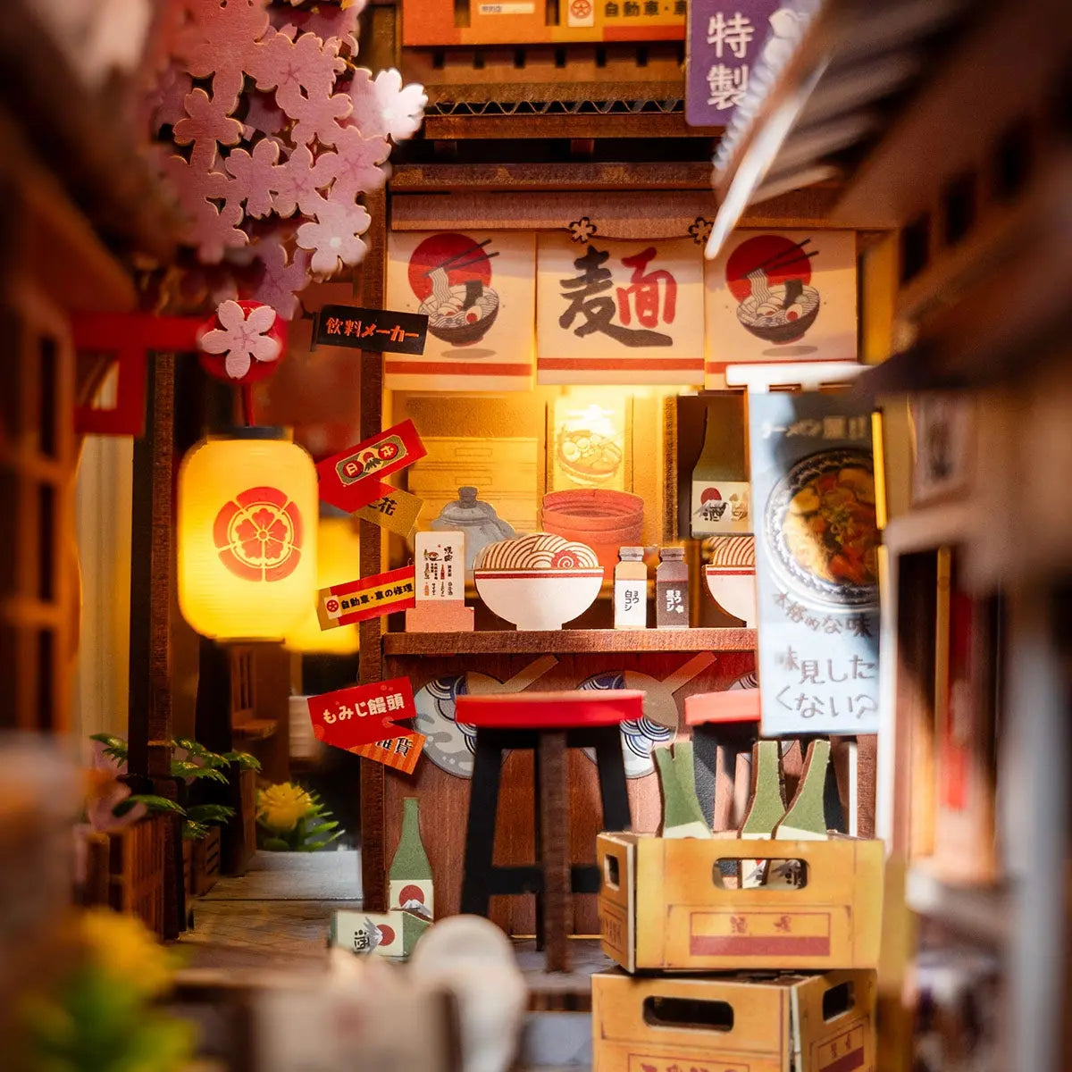Book Nook Sakura Wine Alley - Crafterra