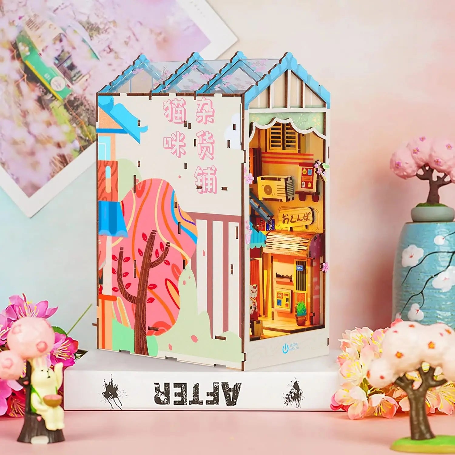 Book Nook Cat Grocery - Crafterra