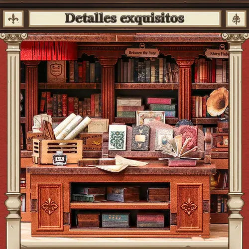 Maison Miniature Thames Bookstore - Crafterra