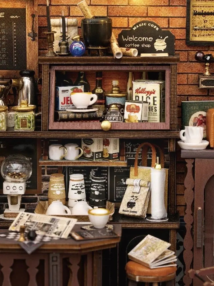 Maison Miniature Vintage Coffee Shop - Crafterra