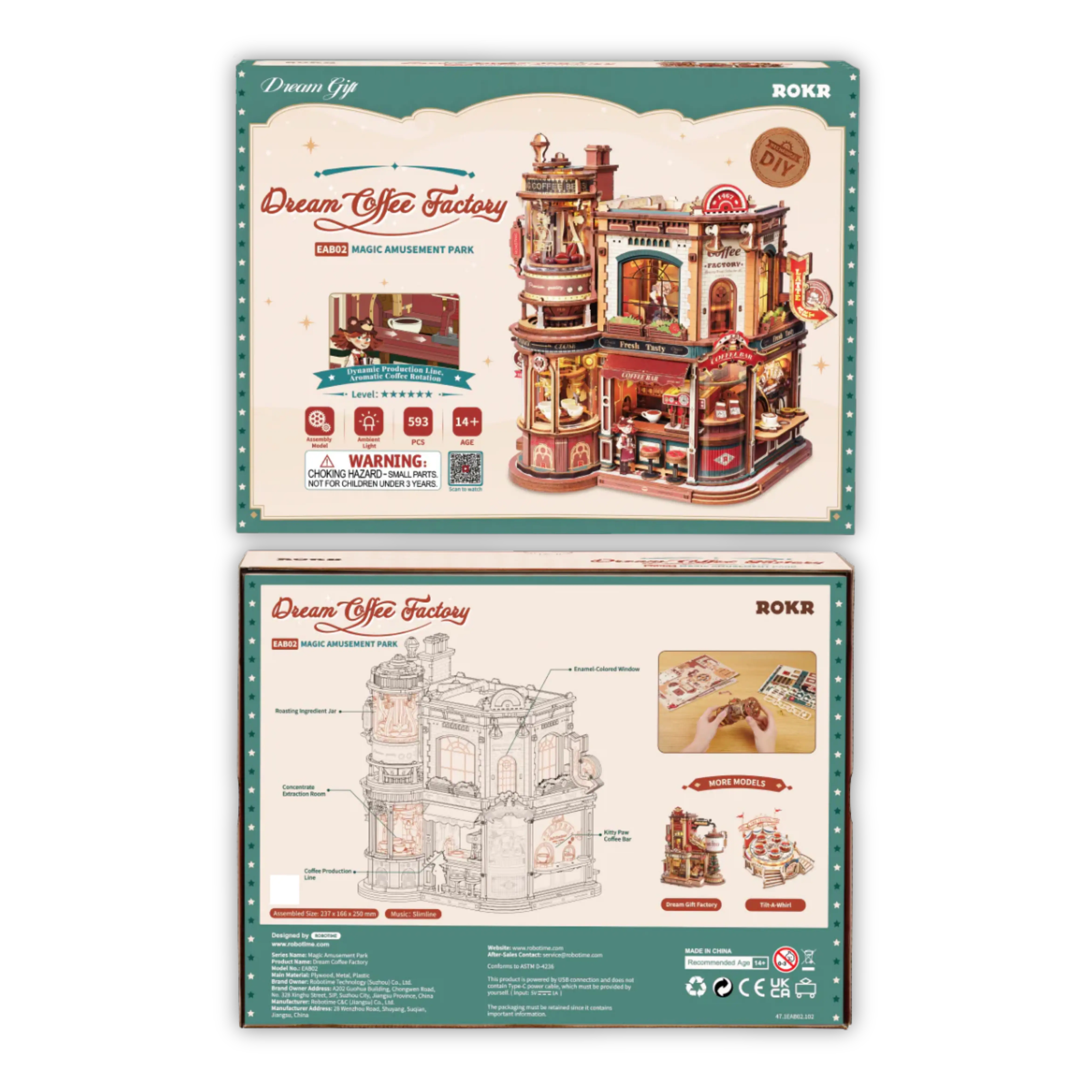 Puzzle 3D Dream Coffee Factory Crafterra