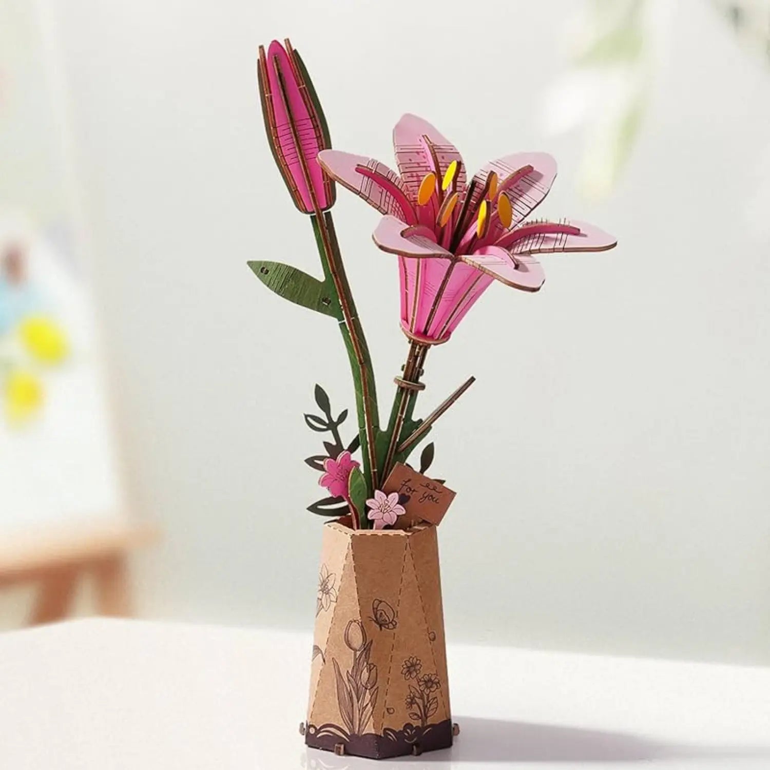 Puzzle 3D Lys Rose Crafterra