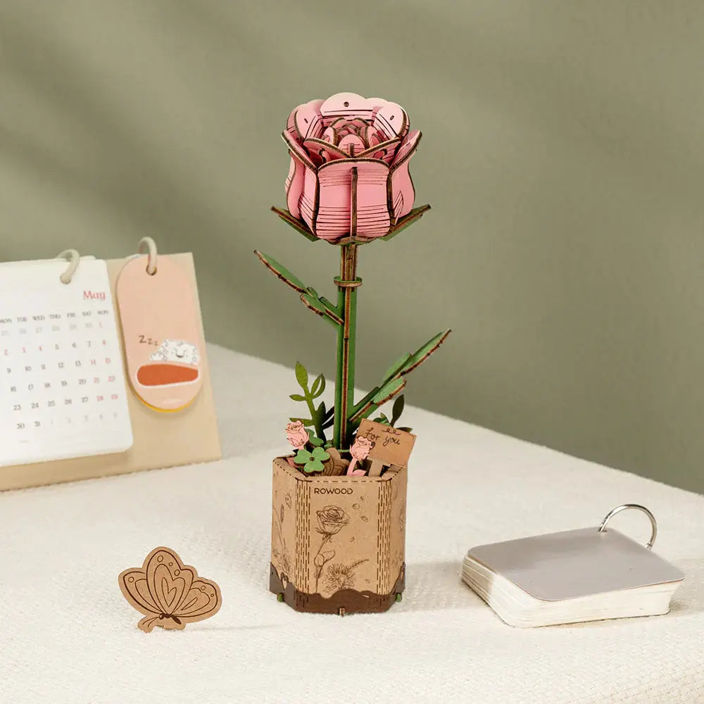 Puzzle 3D Rose rose Crafterra