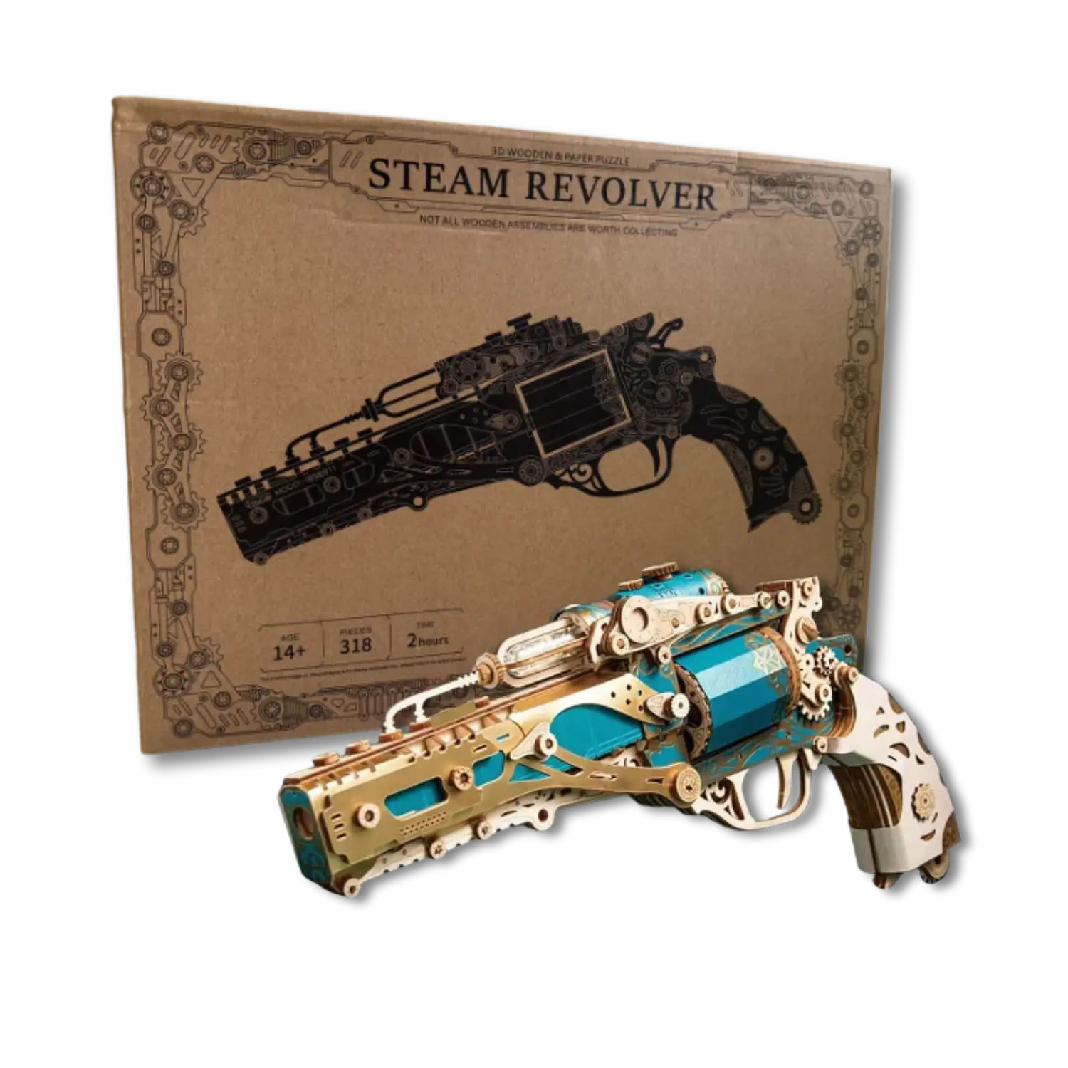 Puzzle 3D Steam Revolver Crafterra