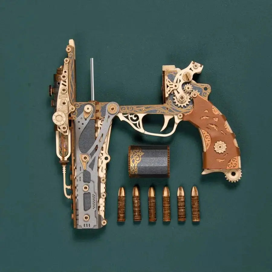 Puzzle 3D Steam Revolver - Crafterra