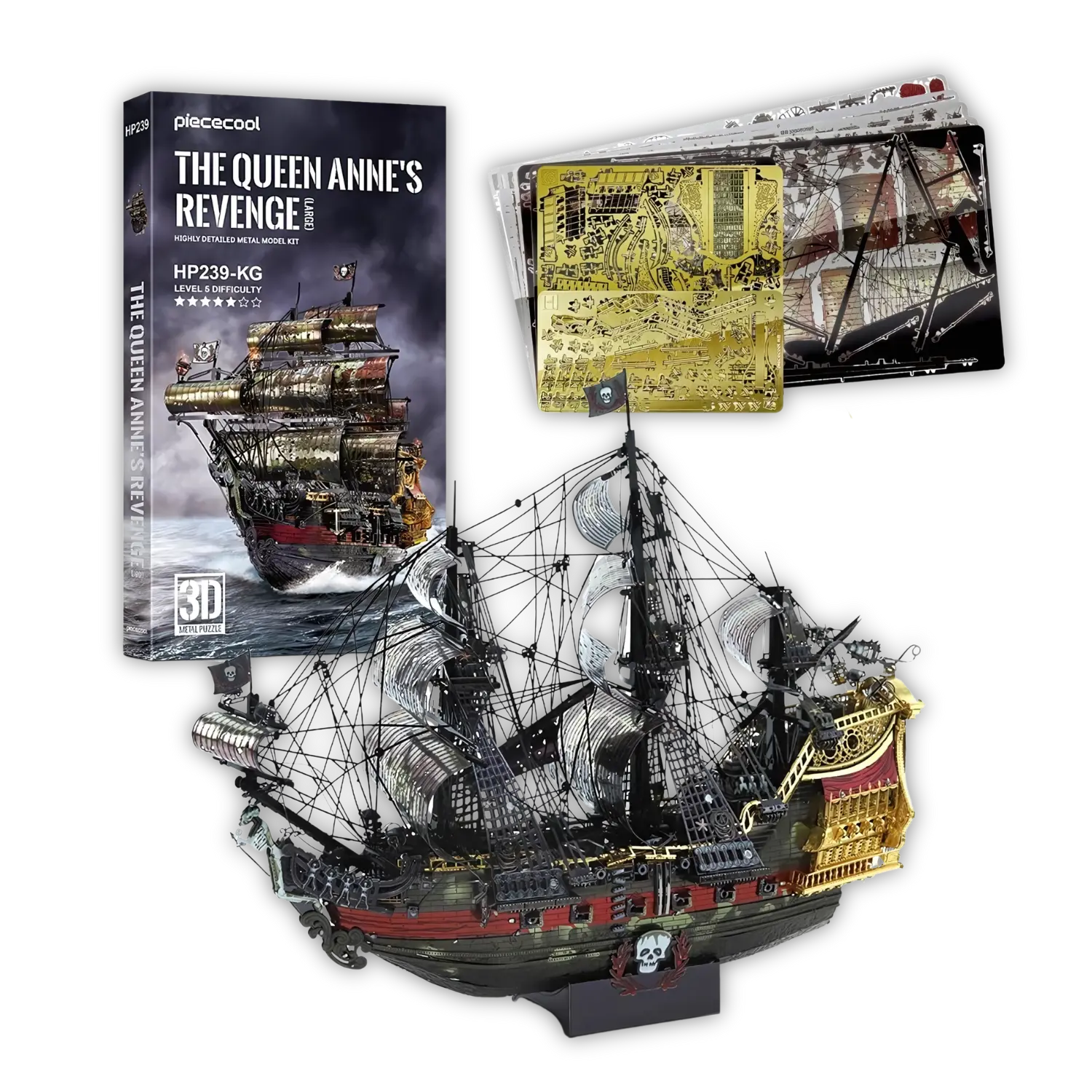 Puzzle 3D The Queen Anne's Revenge Crafterra