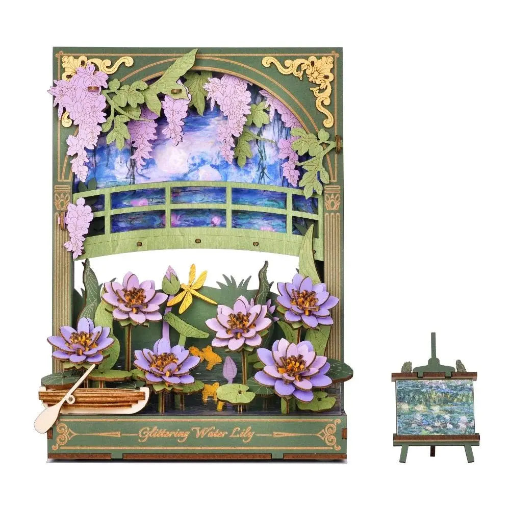 Puzzle 3D Peinture de Nénuphar Scintillant - Crafterra