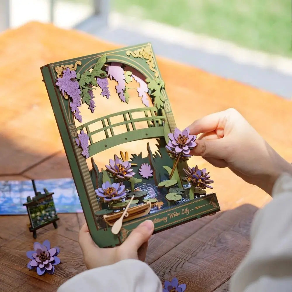 Puzzle 3D Peinture de Nénuphar Scintillant - Crafterra