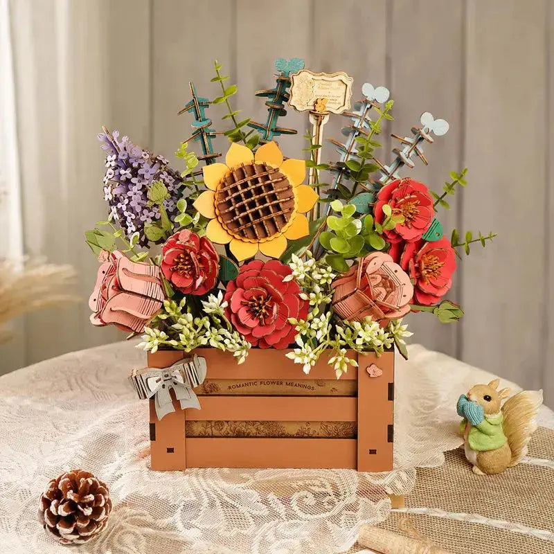 Puzzle-3D-Fleurs Crafterra