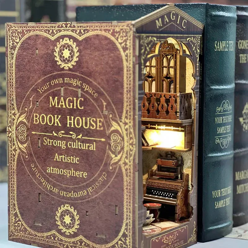 Book Nook Magic Book House - Crafterra