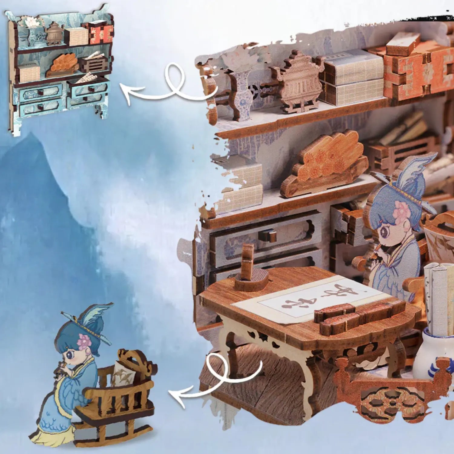 Book Nook Azure Phoenix Lodge - Crafterra