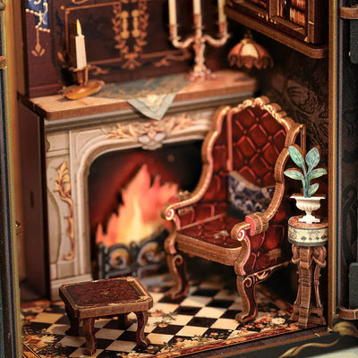 Book Nook Count Cat's Study - Crafterra