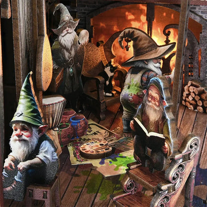 Book Nook Dwarf's House - Crafterra