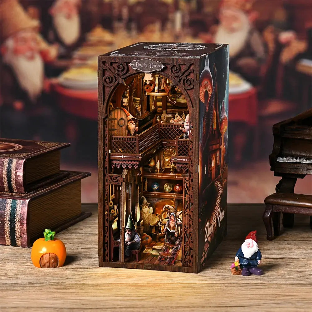 Book Nook Dwarf's House - Crafterra