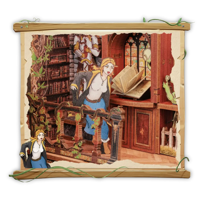 Book Nook Fantastic Animal Common Room - Crafterra