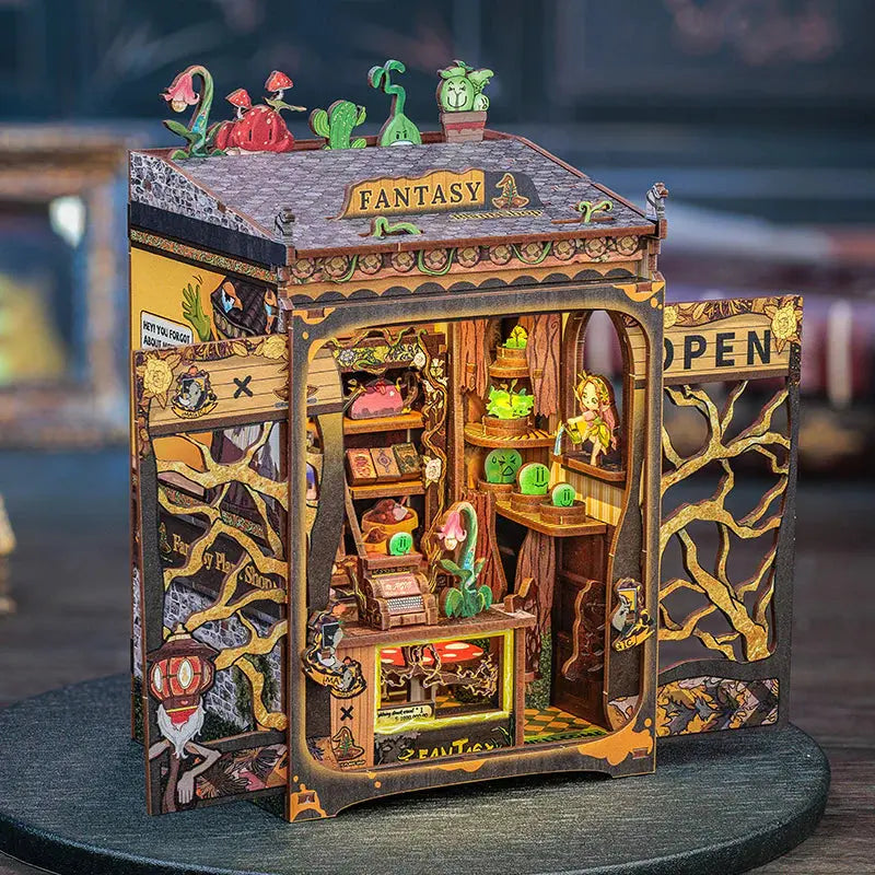 Book Nook Fantasy Plant Shop Crafterra