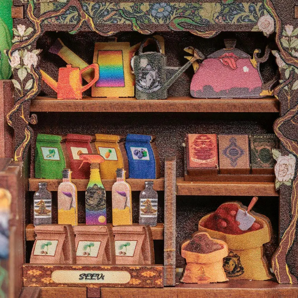 Book Nook Fantasy Plant Shop Crafterra