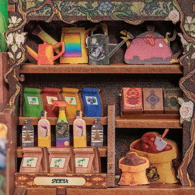 Book Nook Fantasy Plant Shop Crafterra