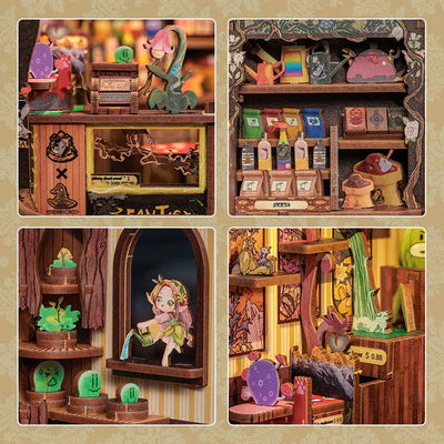 Book Nook Fantasy Plant Shop Crafterra
