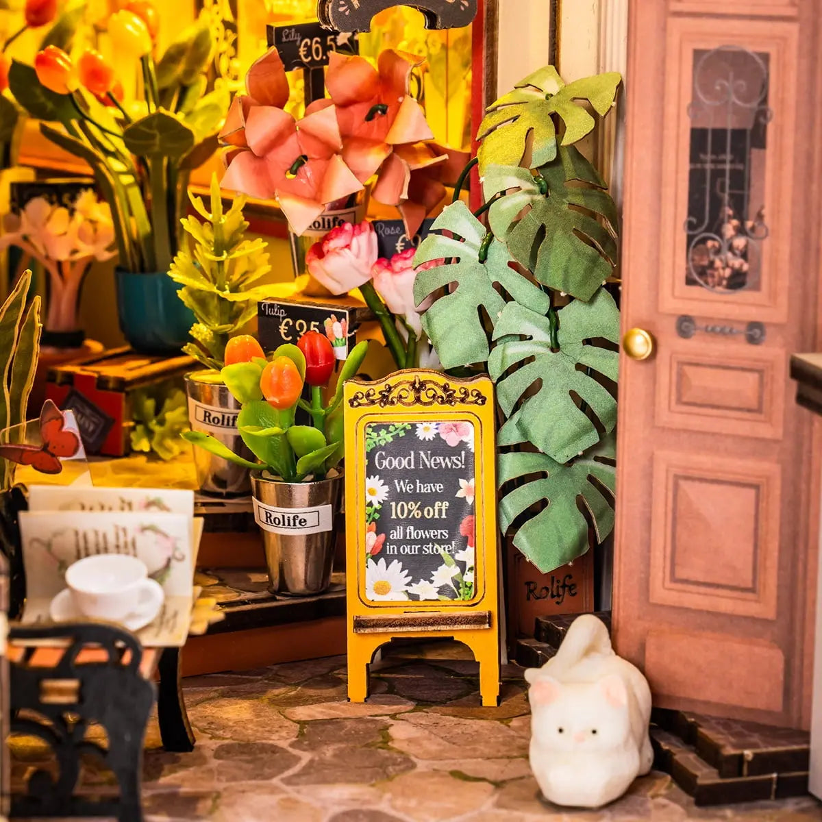 Book Nook Floral Corner - Crafterra