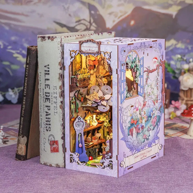 Book Nook Flower Forest Concert - Crafterra