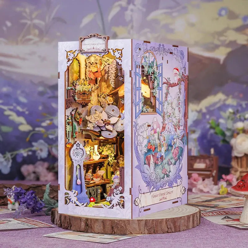 Book Nook Flower Forest Concert - Crafterra