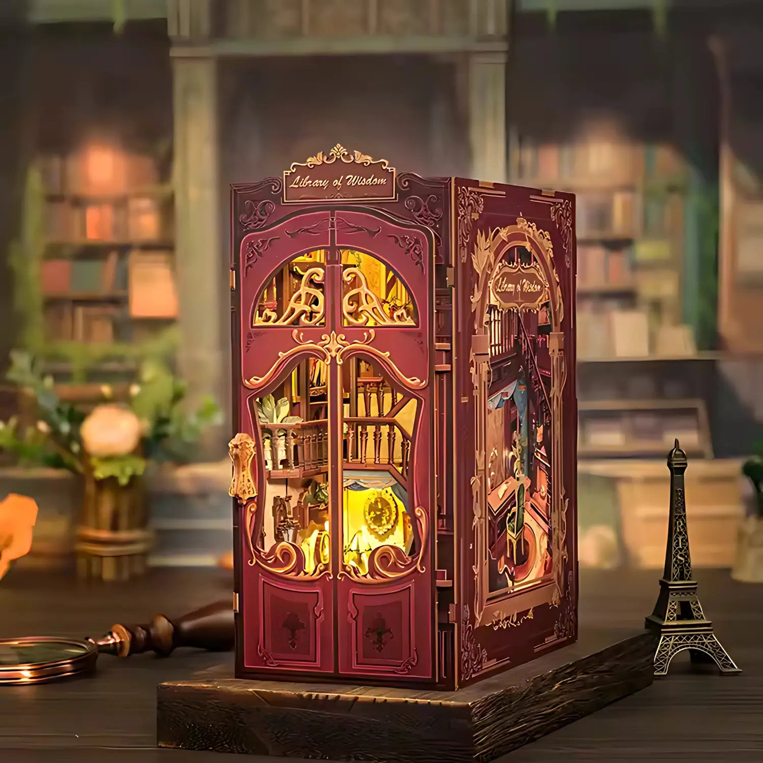 Book Nook Library of Wisdom - Crafterra
