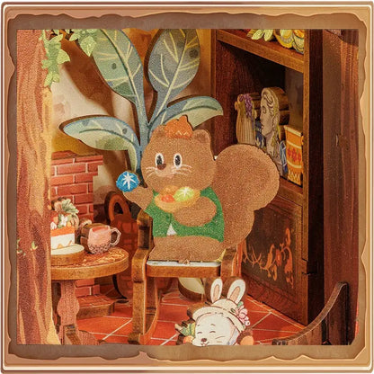 Book Nook Squirrel Collector - Crafterra
