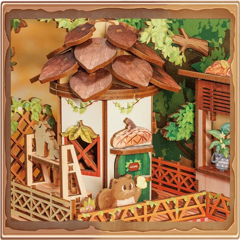 Book Nook Squirrel Collector - Crafterra