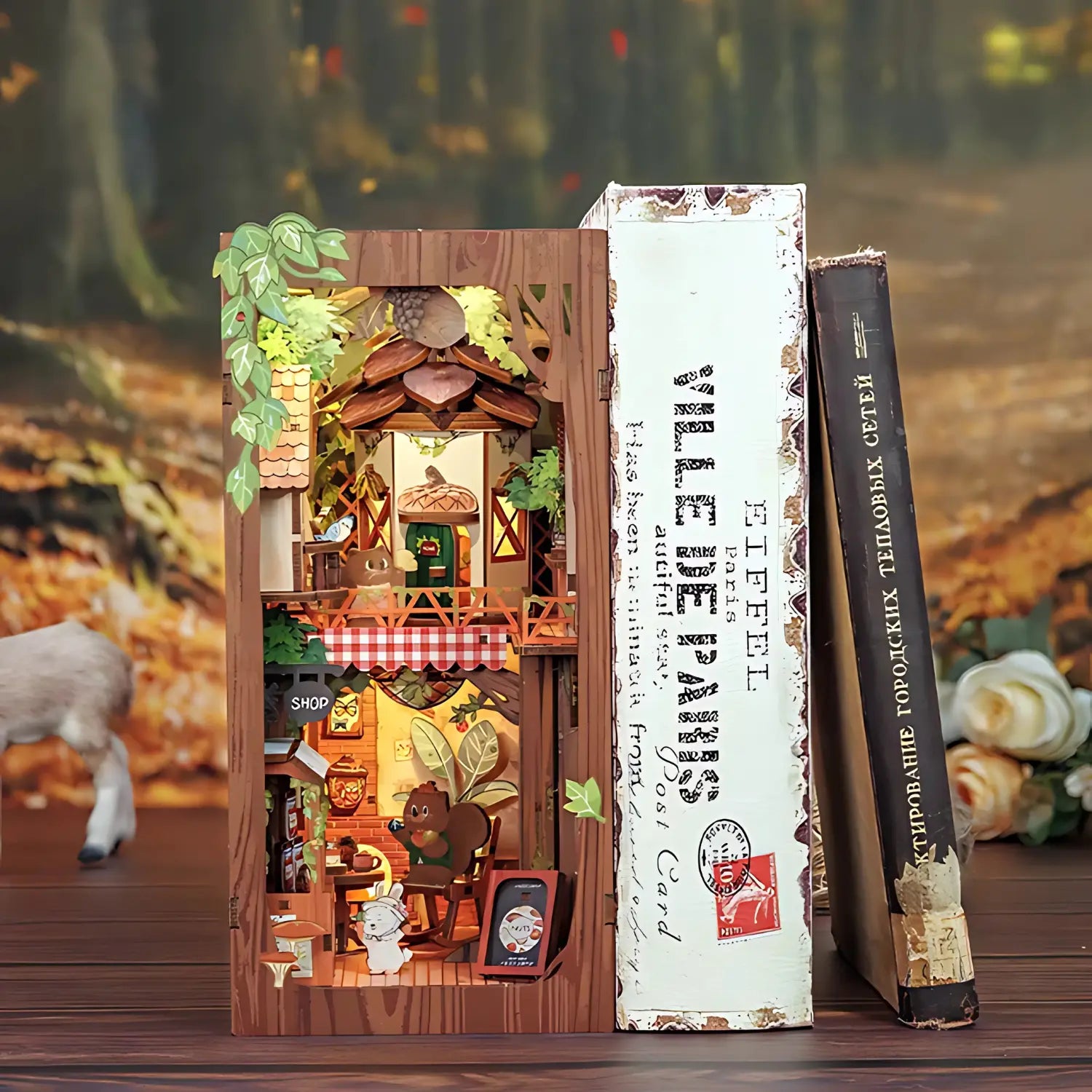 Book Nook Squirrel Collector - Crafterra