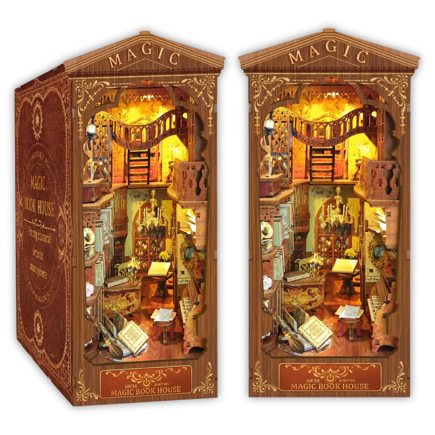 Book Nook Magic Book House - Crafterra